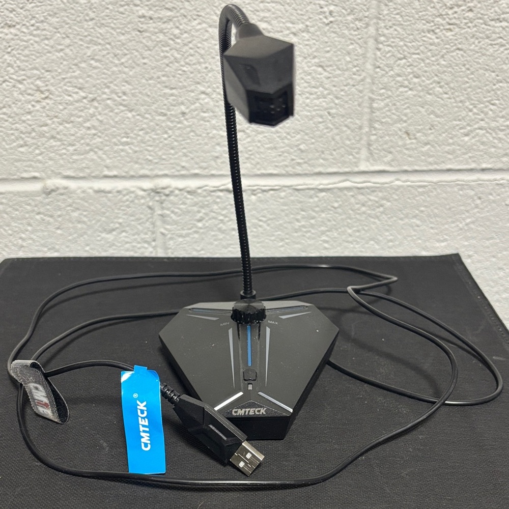 CMTECK Computer Microphone, G006Plus USB Desktop Condenser for PC Laptop